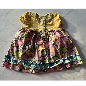 Matilda Jane 6-12 months polka dot ruffle down down dress once upon a time girls